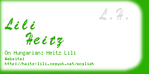 lili heitz business card